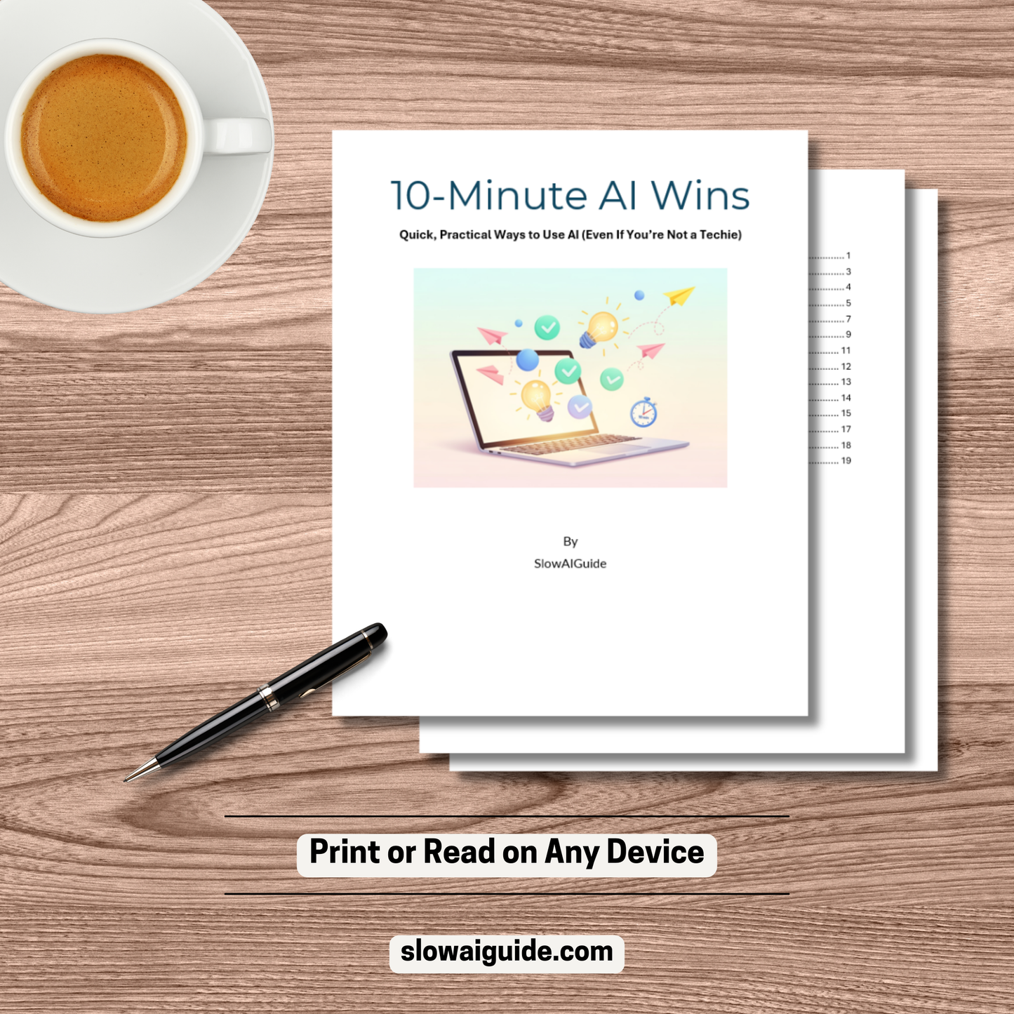 10-Minute AI Wins | Quick & Easy Guide to Everyday AI (Digital Download)