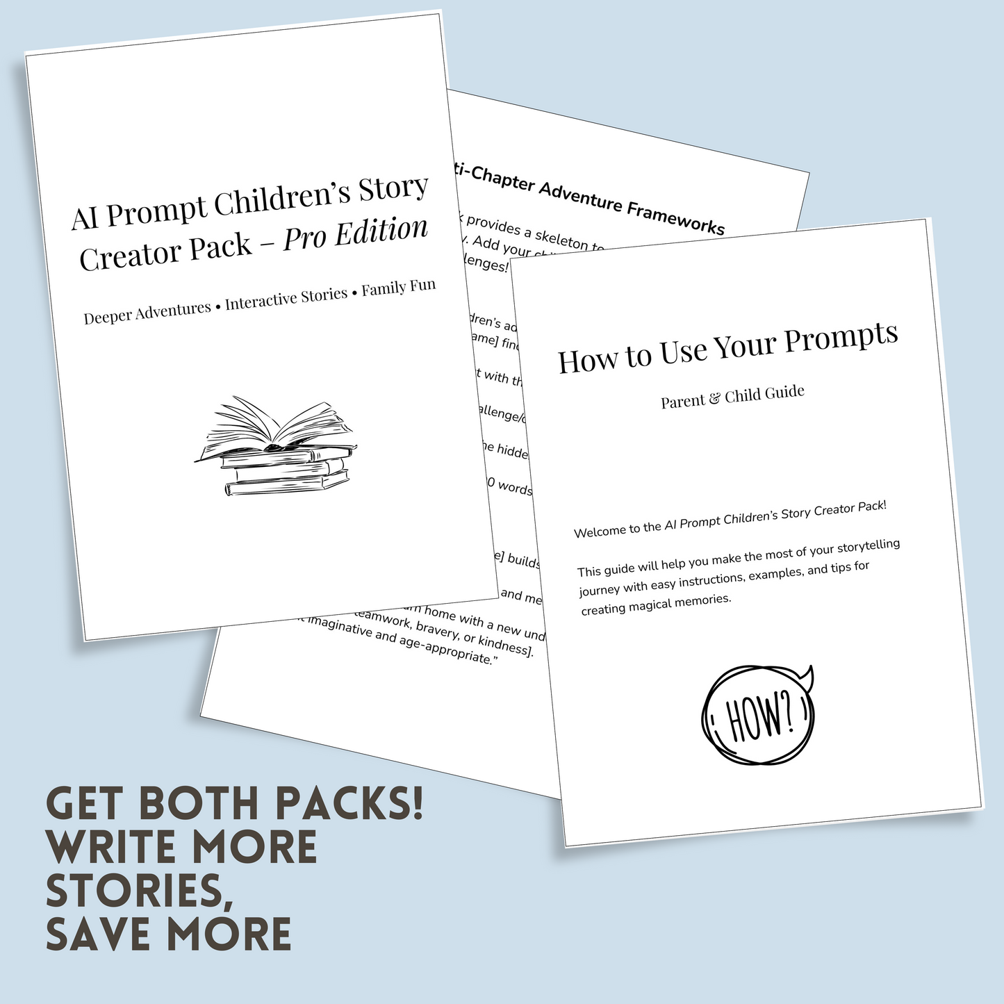 Children’s Story Creator Bundle | AI Prompts for Writing & Selling Kids Books | Standard + Pro Digital Download